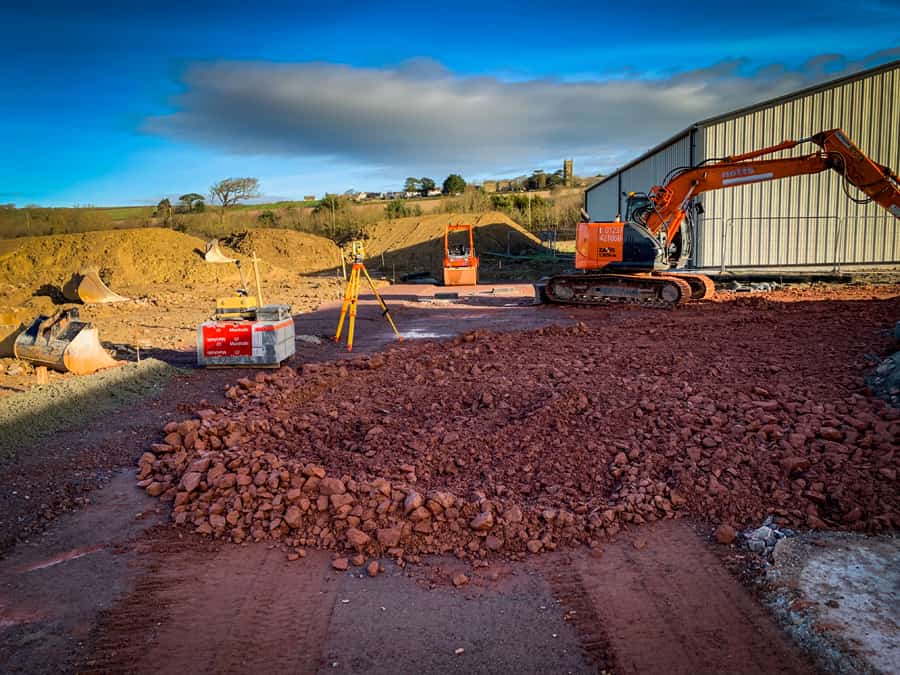 chivenor business park construction diggers